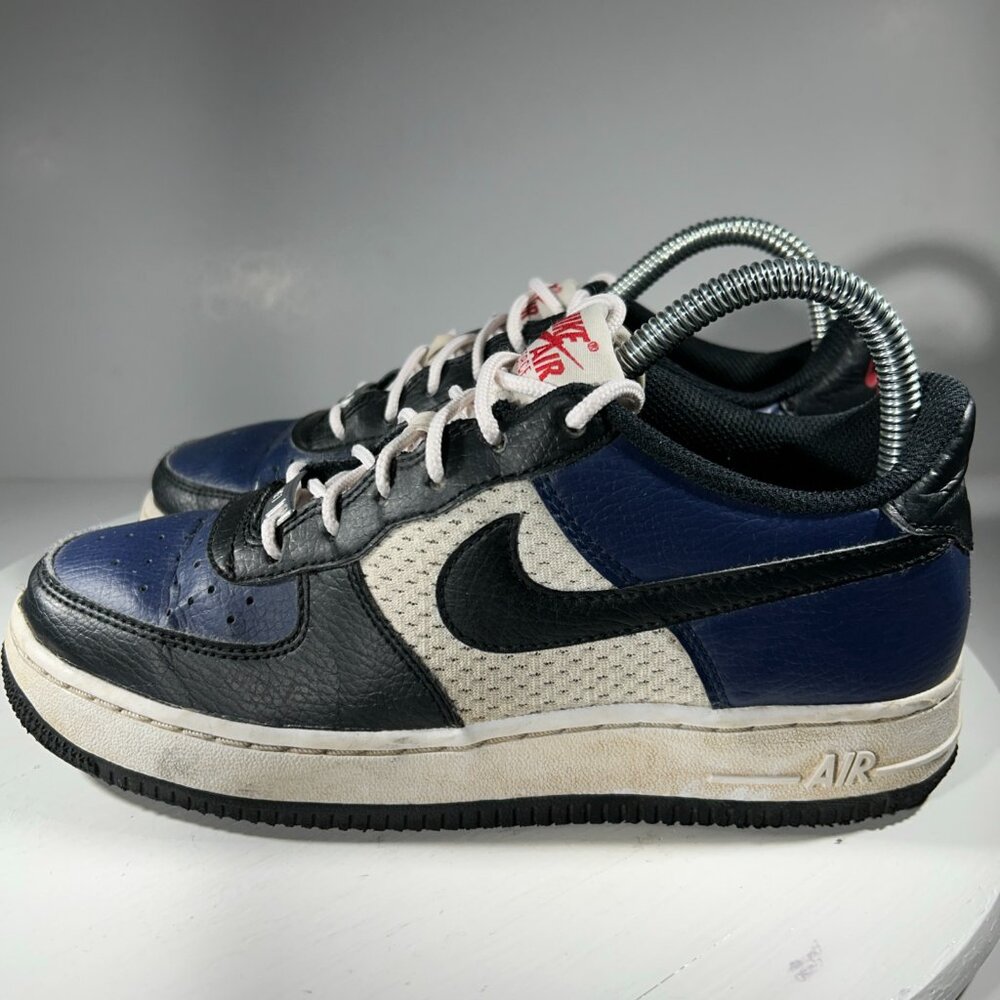 Nike Air Force 1 Low Shoes Youth Boys Size 5 5Y Sneakers Midnight Navy Black AF1